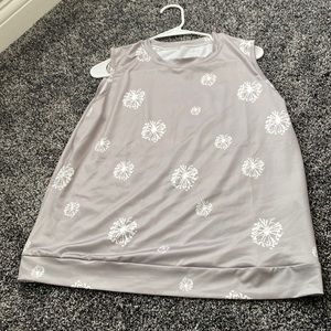 Medium light grey dandelion tank top